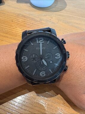 Fossil Men's All-Black Chronograph Watch